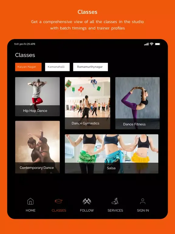 Xaviers Dance Studio iPad 應用截圖