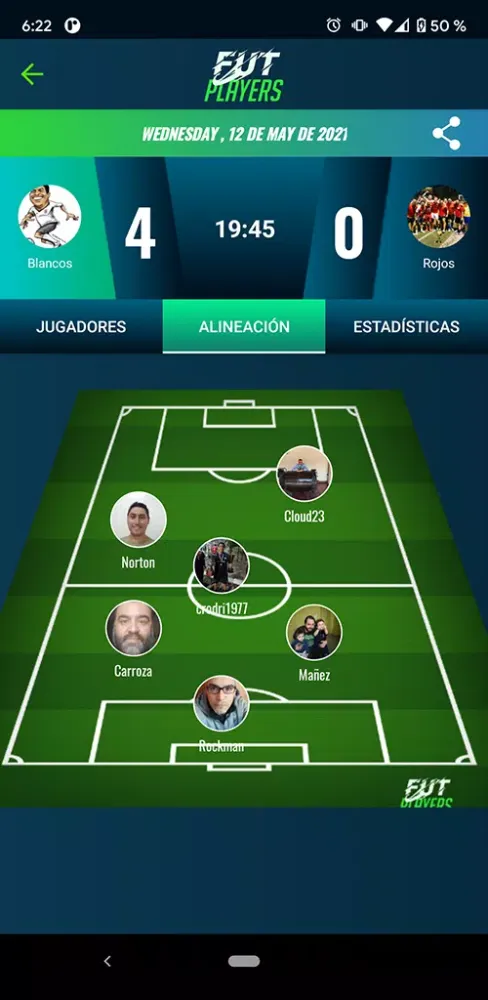 Capturas de tela do Futplayers