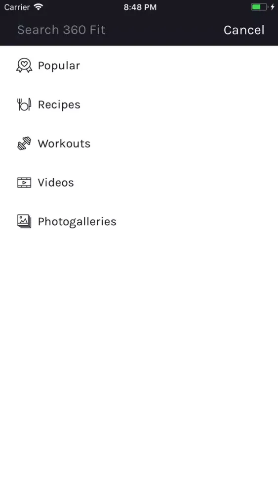 Capturas de tela do سبورت 360 فت Sport360.Fit