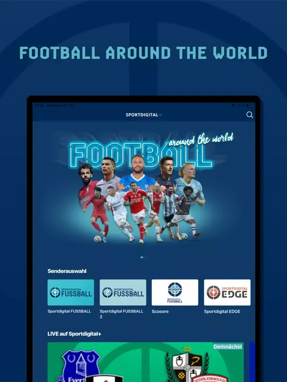 Sportdigital+ Live Fussball iPad  स्क्रीनशॉट