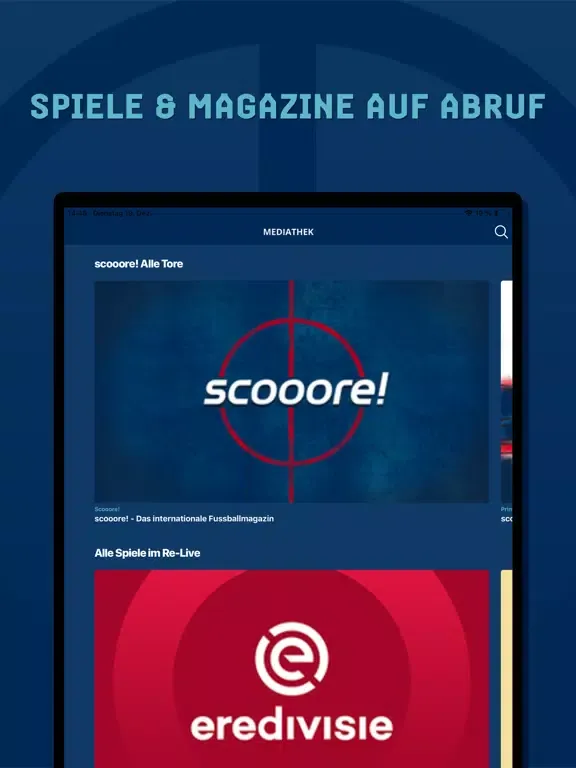Sportdigital+ Live Fussball iPad  स्क्रीनशॉट