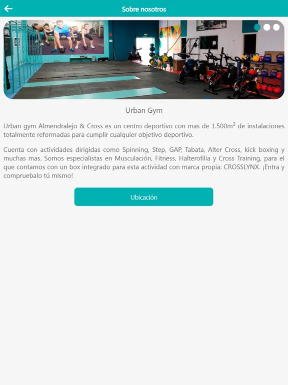 Urban Gym Almendralejo iPad  Screenshots