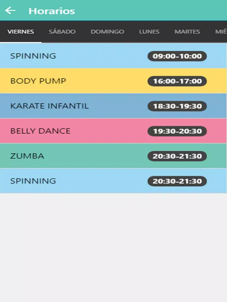 Capturas de tela do Zeta Gym iPad 