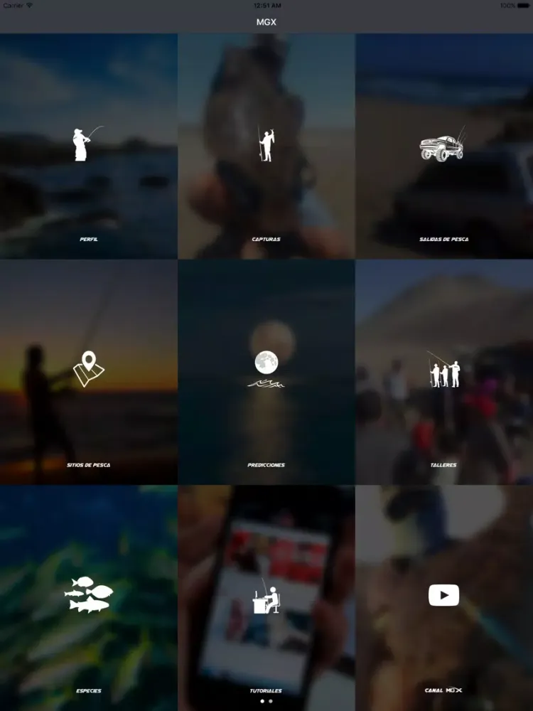 Capturas de tela do MGX Fishing iPad 