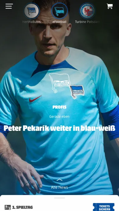 Capturas de tela do Hertha BSC 1892