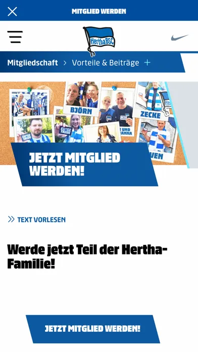 Capturas de tela do Hertha BSC 1892