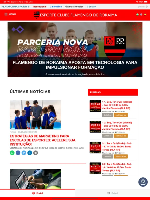 E. C. Flamengo - Roraima iPad Screenshots