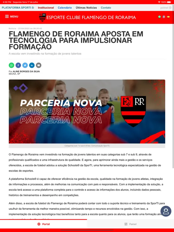 E. C. Flamengo - Roraima iPad Screenshots