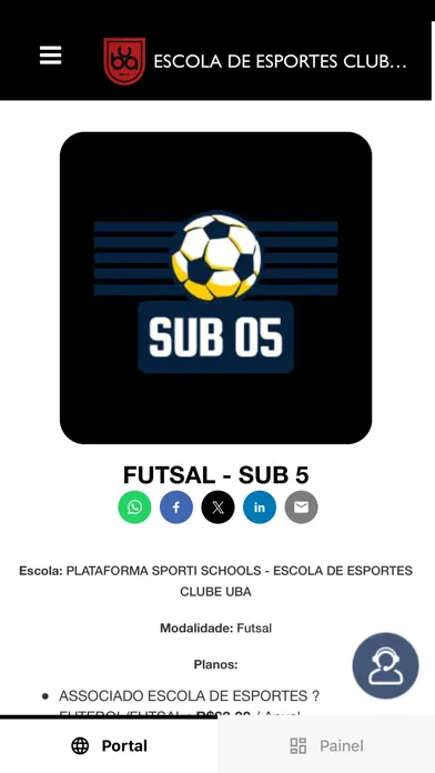 Скриншоты Escola de Esportes Clube UBA