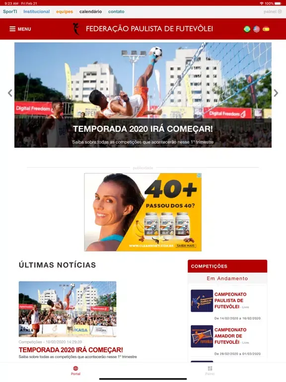 تصاویر Federação Paulista - Futevolêi iPad 