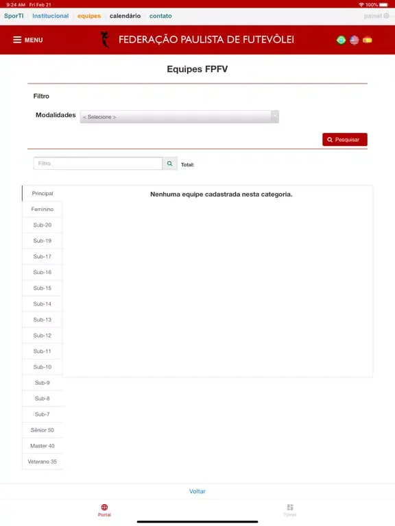 تصاویر Federação Paulista - Futevolêi iPad 