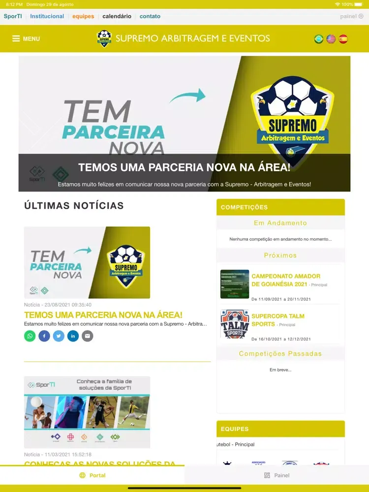 ภาพหน้าจอของ Supremo Arbitragem e Eventos iPad 