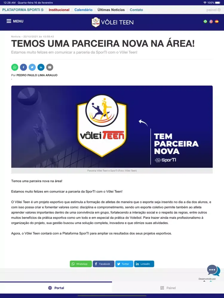 Capturas de pantalla de Vôlei Teen iPad 