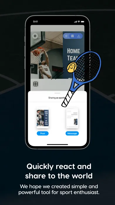 Sporties – Sport Story Maker應用截圖