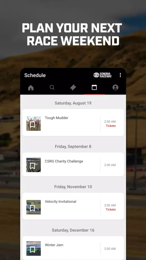 Sonoma Raceway Screenshots