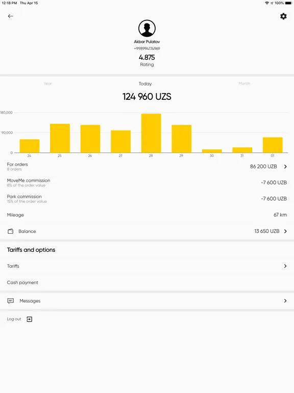 MoveMe Driver iPad 應用截圖