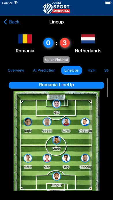 Скриншоты SportMeridian Scores & Stats