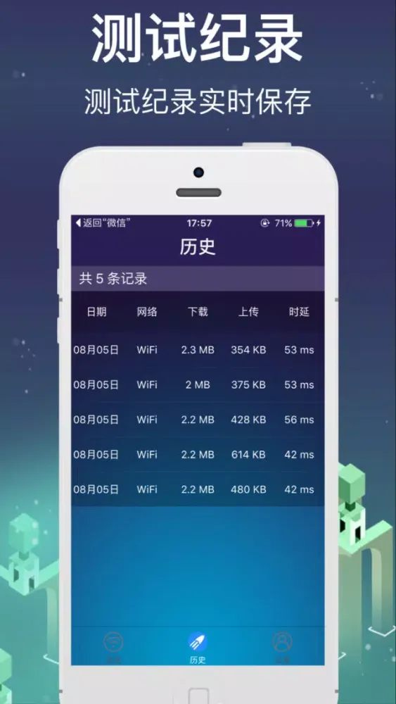 宽带测速-检测网络上传下载速度 Screenshots