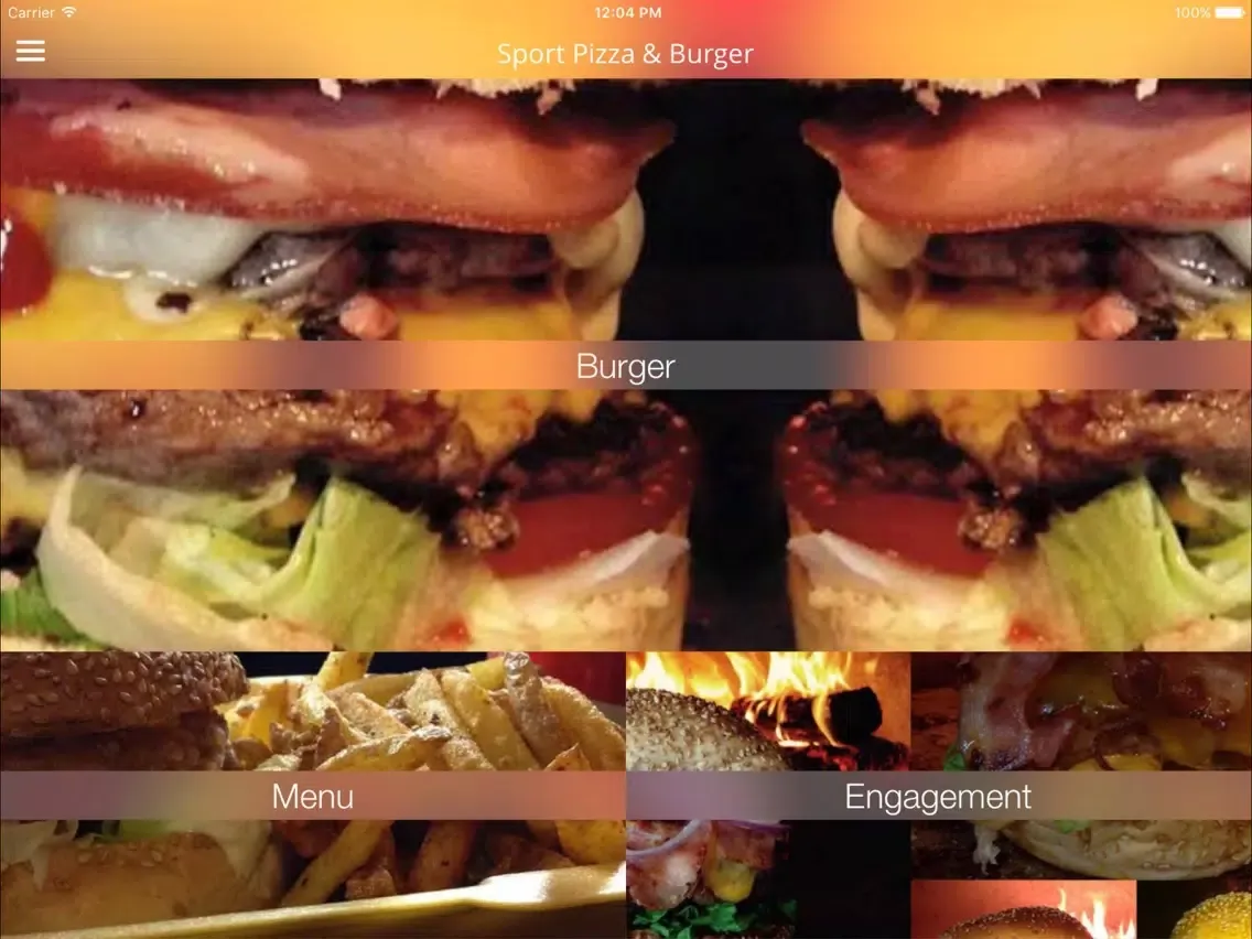 Sport Pizza & Burger Cuisson au feu de bois iPad  سکرین شاٹس