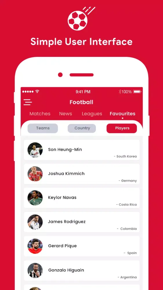 Ảnh chụp màn hình của Football Score