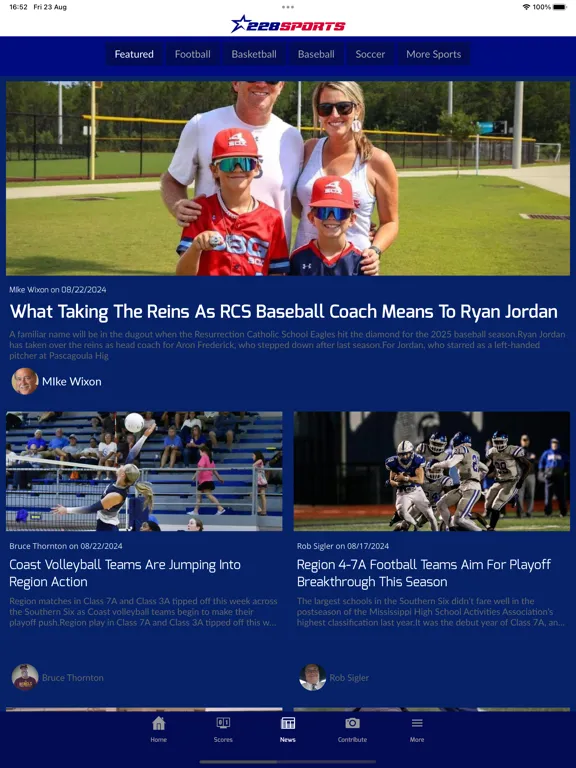 Zrzuty ekranu 228 Sports iPad 