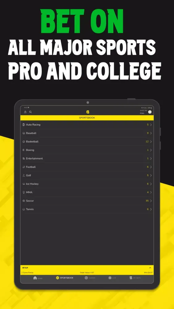 Bet On Sports Screenshots