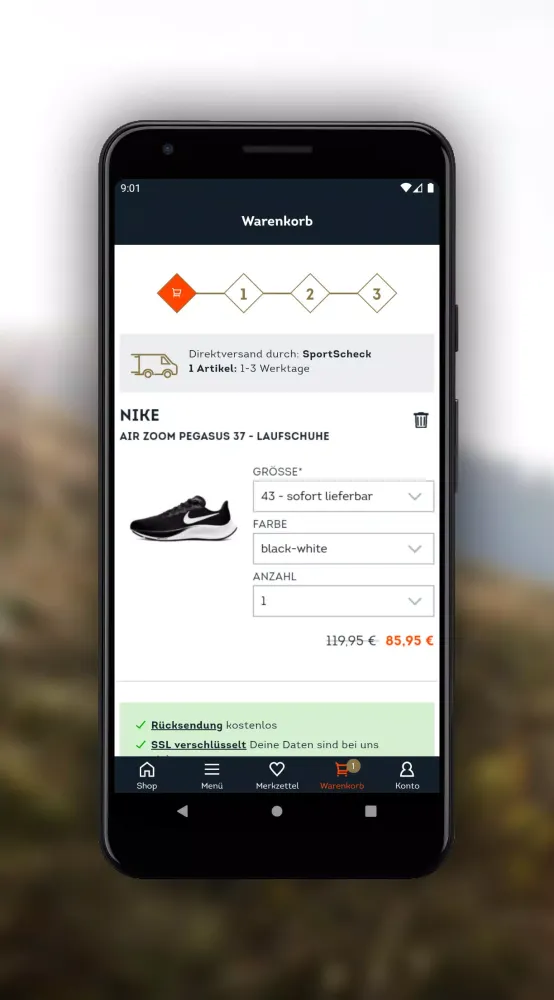 SportScheck Screenshots
