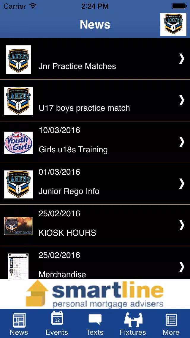 Caroline Springs Football Club Screenshots