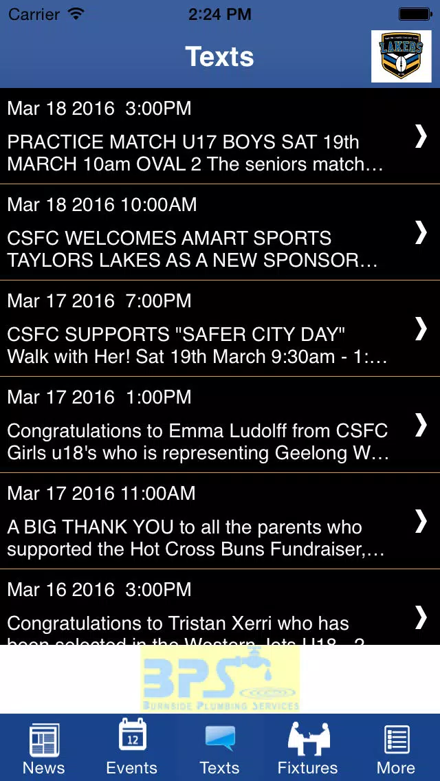 Caroline Springs Football Club Screenshots