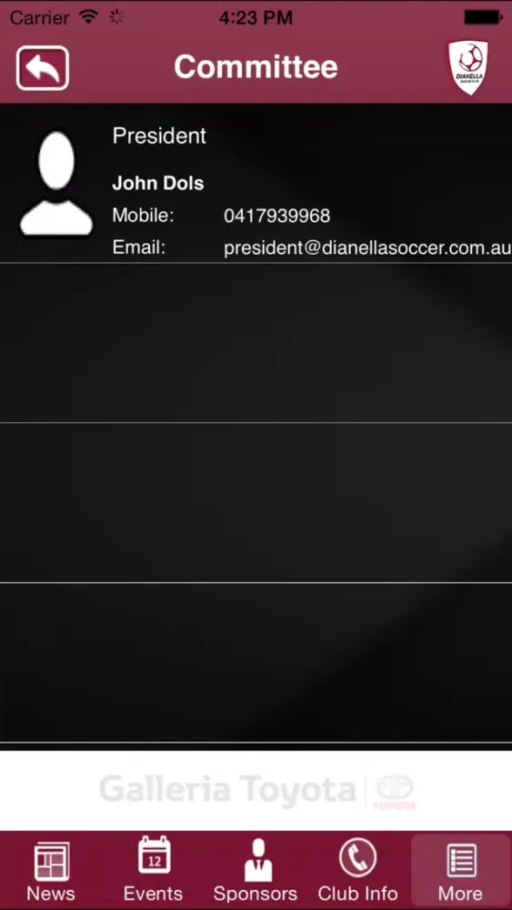 Dianella Soccer Club Screenshots