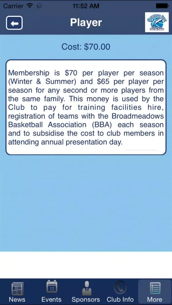 Gladstone Park Basketball Club Screenshots