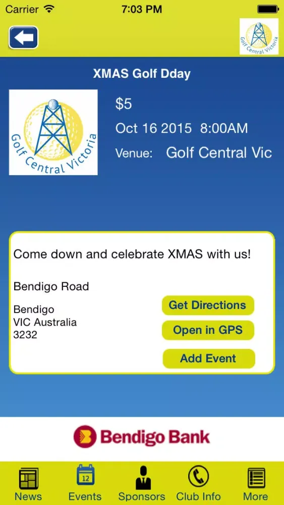 Golf Central Victoria 스크린샷