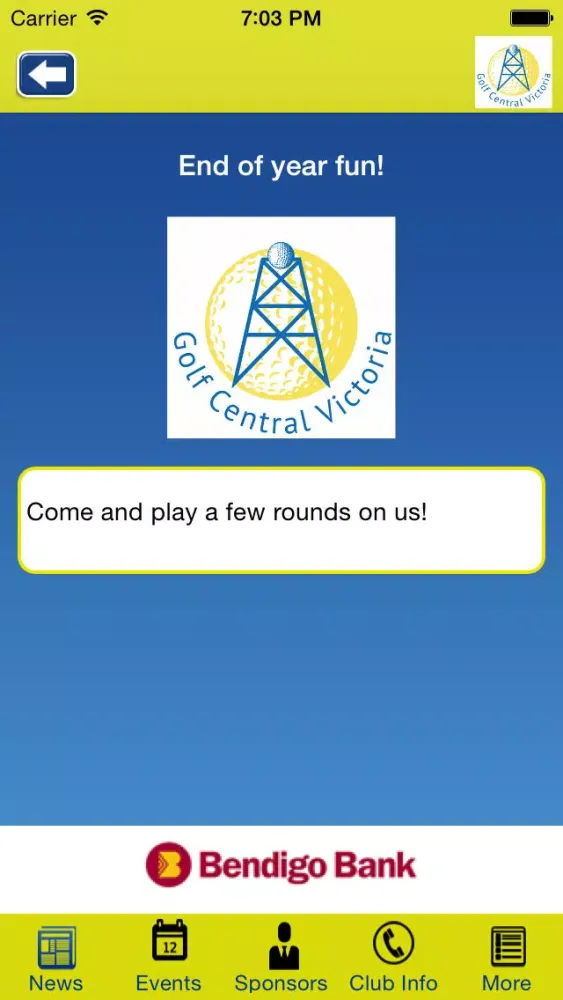 Golf Central Victoria 스크린샷