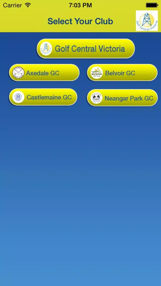 Golf Central Victoria 스크린샷