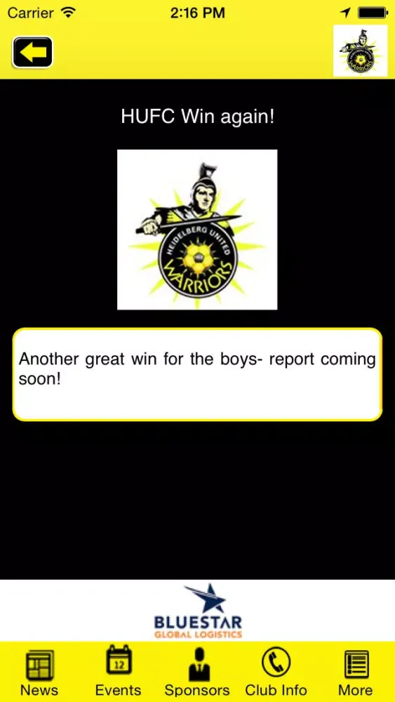 Captures d'écran de Heidelberg United Football Club
