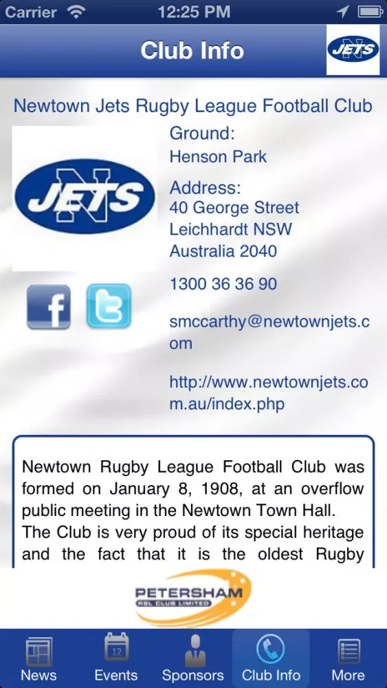 Скриншоты Newtown Rugby League Football Club