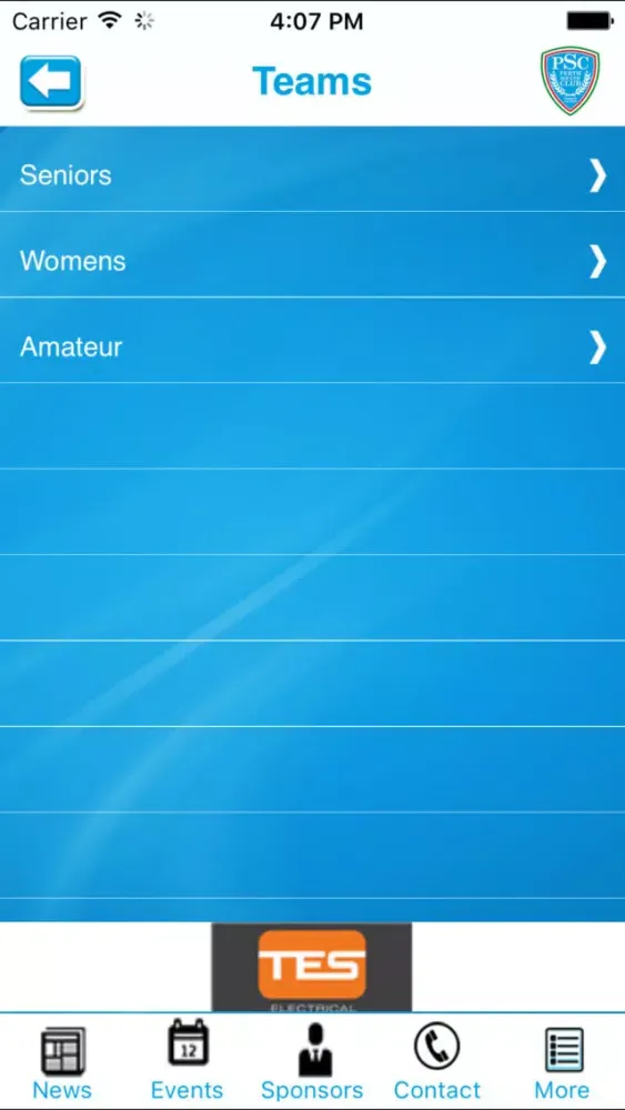 Perth Soccer Club Screenshots
