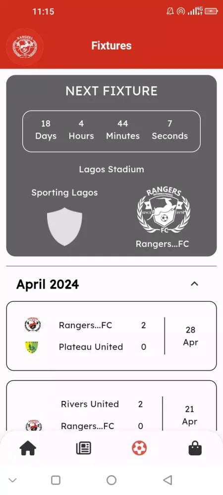 Capturas de pantalla de Rangers Int'l Football Club