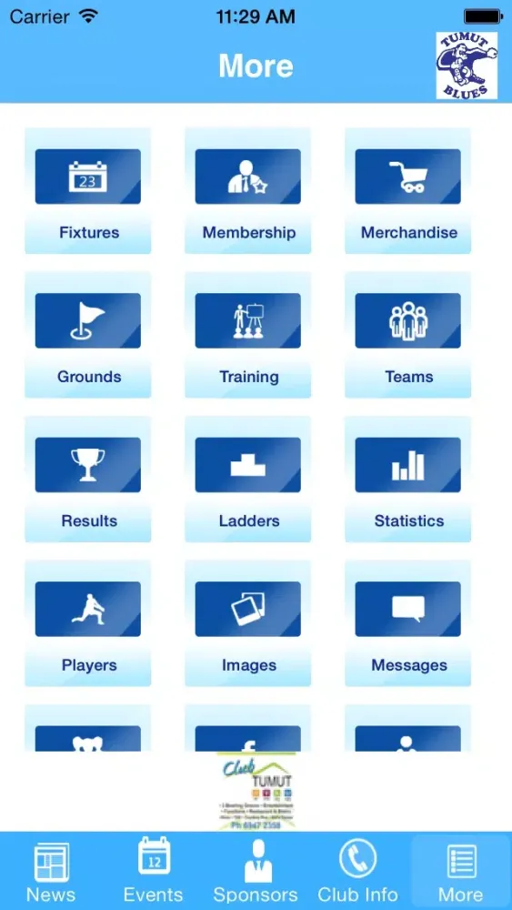 Tumut Blues Rugby League Club Screenshots