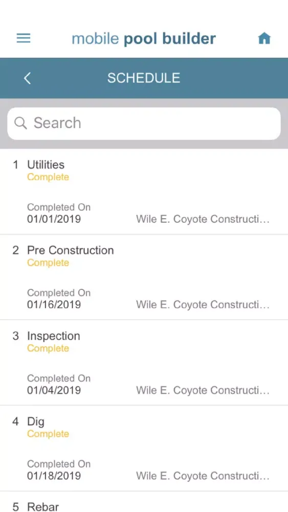 Mobile Pool Builder Screenshots