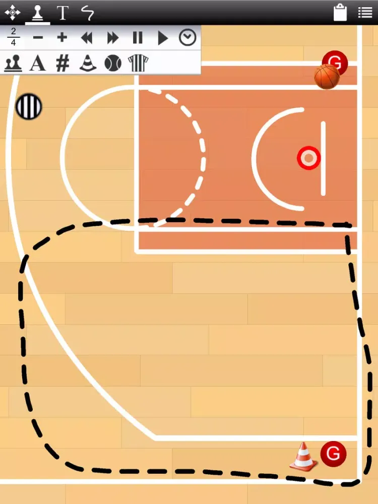 ภาพหน้าจอของ Basketball Dood iPad 