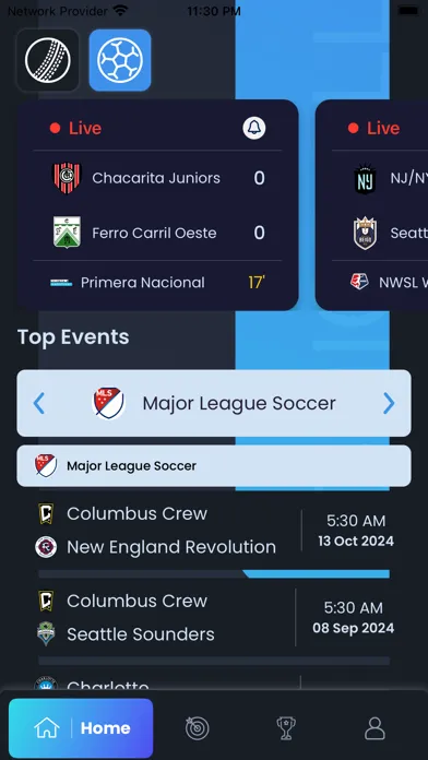 Cricball: Live Sports & Scores سکرین شاٹس