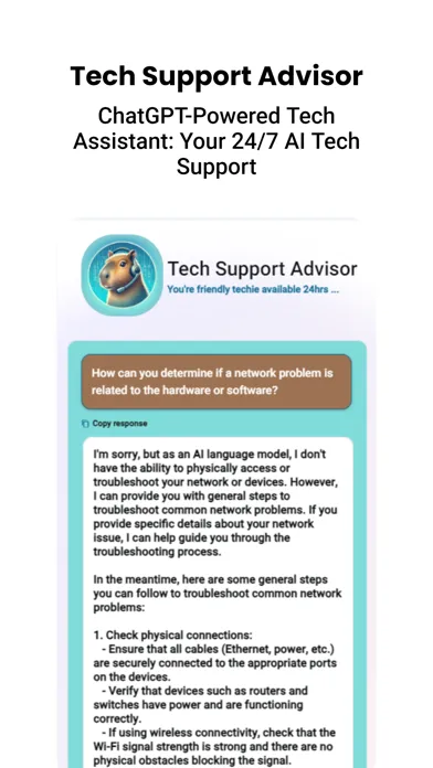 Ảnh chụp màn hình của Tech Support Advisor