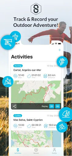 SportsTrackLive 3D Outdoor Map Screenshots