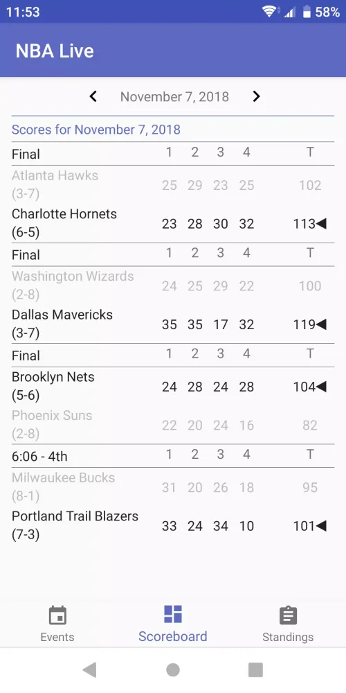 NBA Live應用截圖