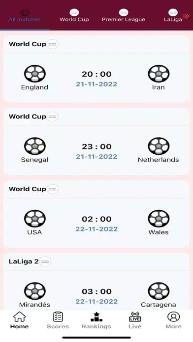 LiveScore Sports স্ক্রিনশট