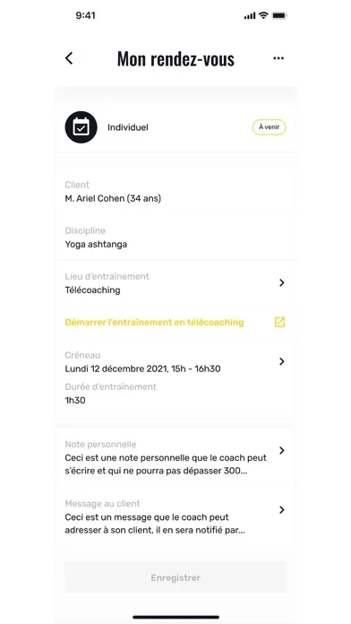 Zrzuty ekranu SportyLib Pro – Agenda sportif