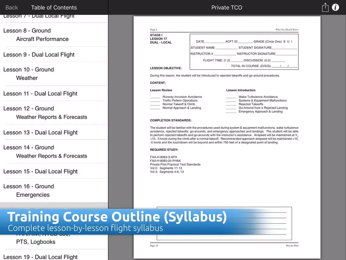 The Ultimate CFI Lesson Guide iPad  سکرین شاٹس