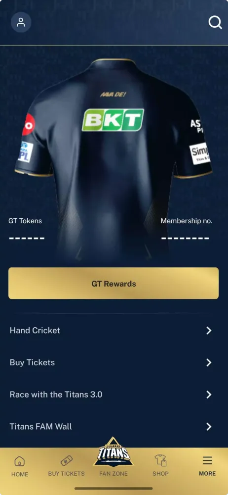 Ảnh chụp màn hình của Titans FAM
