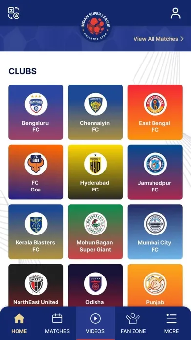 Captures d'écran de Indian Super League Official